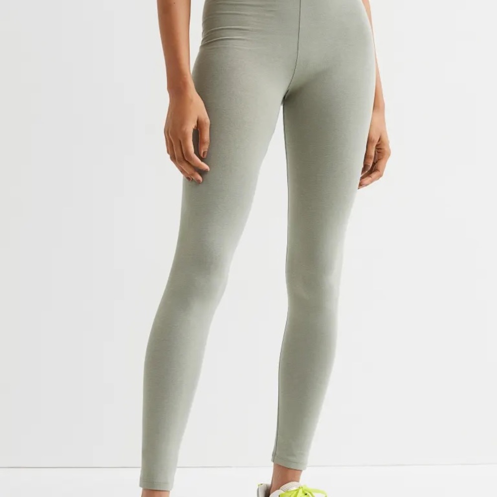 H&M cotton jersey leggings light NEW WITH TAGS